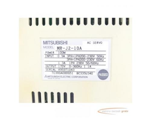 Mitsubishi MR-J2-10A Servo Amplifier SN:X95971043 - Bild 4