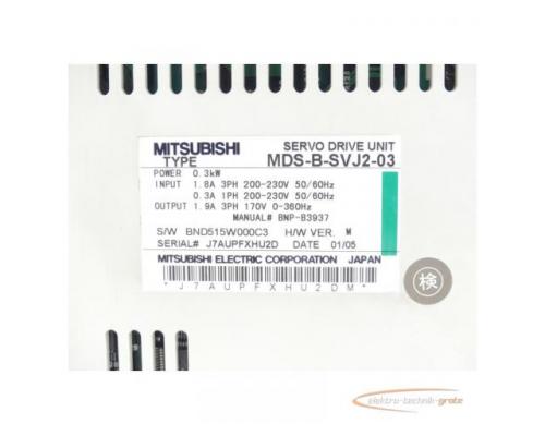 Mitsubishi MDS-B-SVJ2-03 Servo Amplifier SN:J7AUPFXHU2D - Bild 4