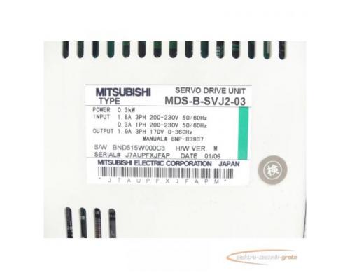 Mitsubishi MDS-B-SVJ2-03 Servo Amplifier SN:J7AUPFXJFAP - Bild 4