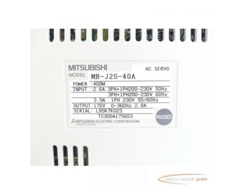 Mitsubishi MR-J2S-40A Servoverstärker SN:L85K7K023 - ungebraucht! - - Bild 5