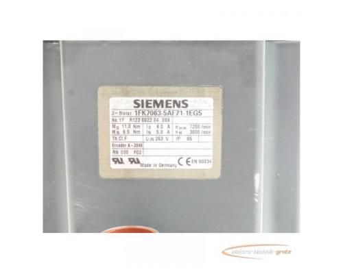 Siemens 1FK7063-5AF71-1EG5 SN:YFR123002204008 - geprüft und getestet! - - Bild 4