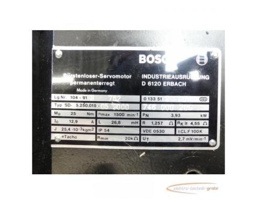 Bosch SD-B5.250.015-05.000 Bürstenloser Servomotor permanenterregt SN:746000208 - Bild 5