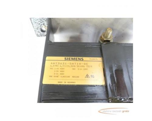 Siemens 4AT3631-5AT10-0C Einphasen-Transformator SN:25202 - Bild 4