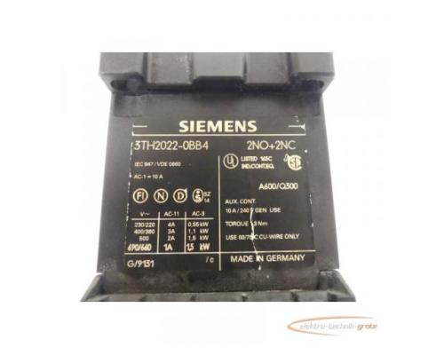 Siemens 3TH2022-0BB4 Hilfschütz 2NO+2NC - Bild 5