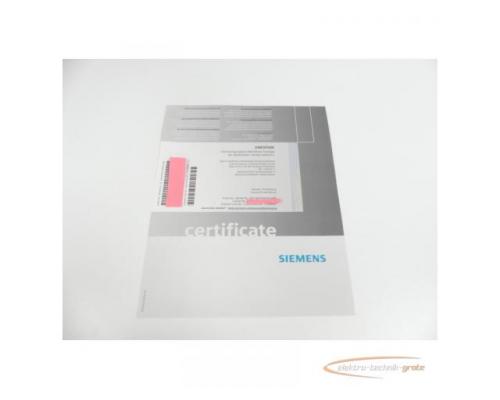 Siemens certificate 6AU1820-0AA44-0AB0 for D445/D445-1/D445-2/D455-2 ung. - Bild 1