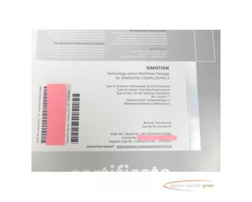 Siemens certificate 6AU1820-0AA44-0AB0 for D445/D445-1/D445-2/D455-2 ung. - Bild 3