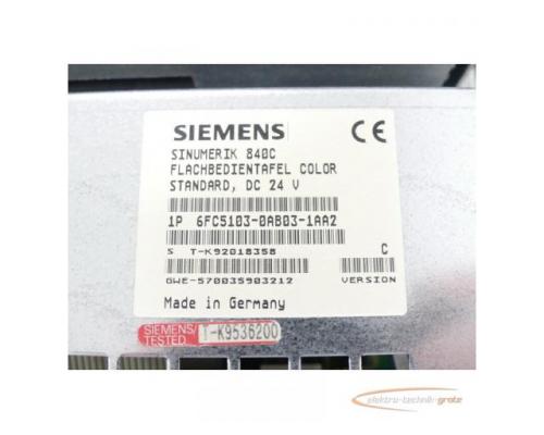 Siemens 6FC5103-0AB03-1AA2 Flachbedientafel Version C SN:T-K92018358 - Bild 6