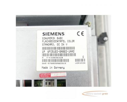 Siemens 6FC5103-0AB03-1AA2 Flachbedientafel Version C SN:T-K42036318 - Bild 6