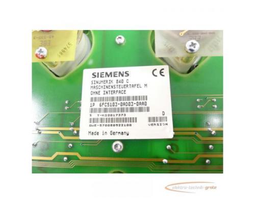 Siemens 6FC5103-0AD03-0AA0 Maschinensteuertafel M ohne Interface SN:T-KD2017373 - Bild 5