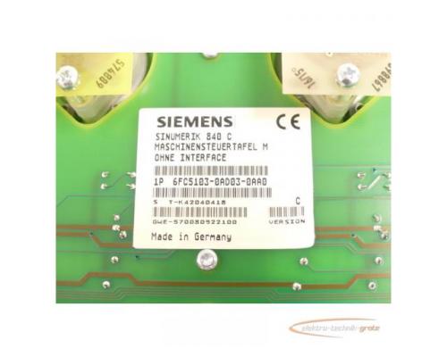 Siemens 6FC5103-0AD03-0AA0 Maschinensteuertafel M ohne Interface SN:T-K42040418 - Bild 5