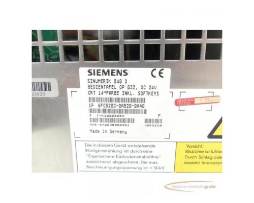 Siemens 6FC5203-0AB20-0AA0 komplette Monitoreinheit 14" Farbe SN:K12023253 - Bild 3