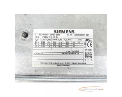 Siemens 1PH7107-2NF02-0BC0 Kompakt-Asynchronmotor SN:YFF3616683901001 - Bild 5