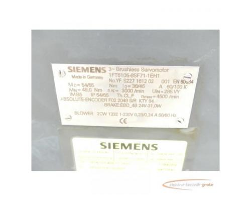 Siemens 1FT6105-8SF71-1EH1 Synchronservomotor SN:YFS227161202001 - Bild 4