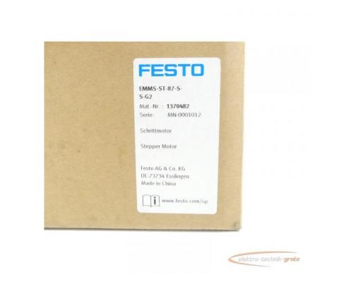 Festo EMMS-ST-87-S-S-G2 Schrittmotor 1370482 SN:MN-0001012 - ungebraucht! - - Bild 6