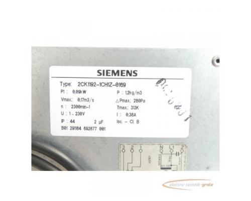 Siemens 2CK1192-1CH1Z-0169 Lüftereinheit mit ebm R2E190-AE77-05 TW Axiallüfter - Bild 6