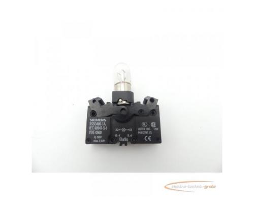 Siemens 3SB3400-1A Lampenfassung mit Lampenbirne IEC 60947-5-1 VDE 0660 - Bild 2