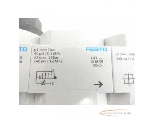 Festo Wartungseinheit mit LFR-D-MIDI + HE- + HEE- + HEL- + FRM-?-D-MIDI - Bild 6
