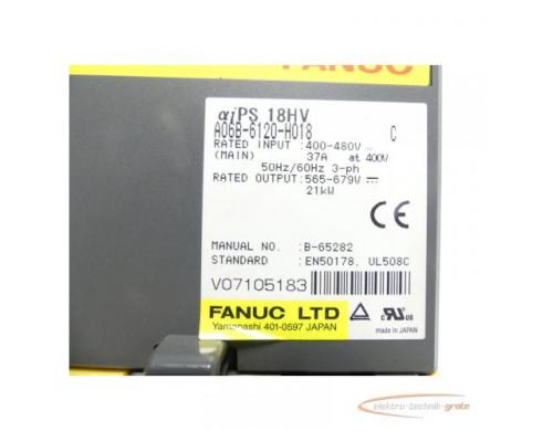 Fanuc A06B-6120-H018 Power Supply Modul SNr.: V07105183 mit 12 Monaten Gew. - Bild 6