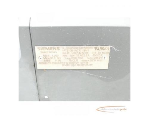 Siemens 1FT6105-1AC71-1EH1 Synchronservomotor SN:YFS327477901016 - Bild 4