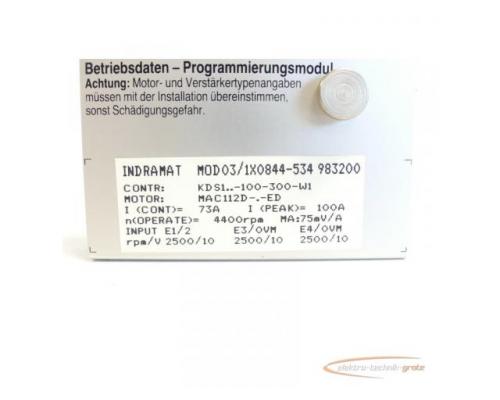 Indramat MOD03/1X0844-534 983200 Programmiermodul SN:220197-08322 - Bild 4