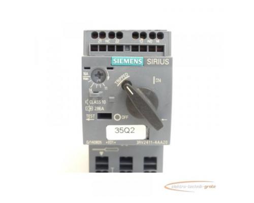 Siemens 3RV2411-4AA20 Leistungsschalter 11 - 16A max. E-Stand: 01 + 3RV2901-2E - Bild 7