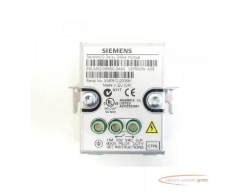 Siemens 6SL3252-0BB00-0AA0 Bremsrelais Version: A03 SN:XAE812-000581 - Bild 4
