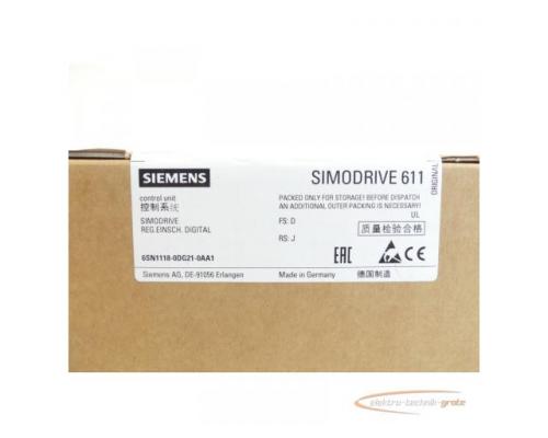 Siemens 6SN1118-0DG21-0AA1 Regelungseinschub SN:F2H2019016- ungebraucht! - - Bild 3