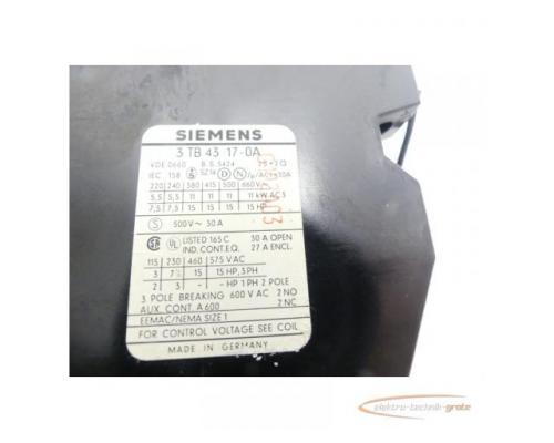 Siemens 3TB4317-0A Schütz mit Lütze LRC-S3 Endstörmodul - Bild 5