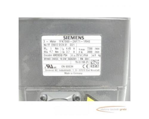 Siemens 1FK7060-2AF71-1 ( R ) H0 SN:YFE9612512401001 ohne Encoder - ungebraucht! - - Bild 5