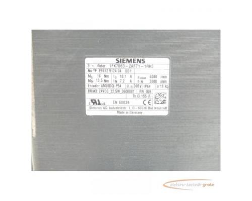 Siemens 1FK7083-2AF71-1RH0 Synchronmotor SN:YFE612512404001 - Bild 4