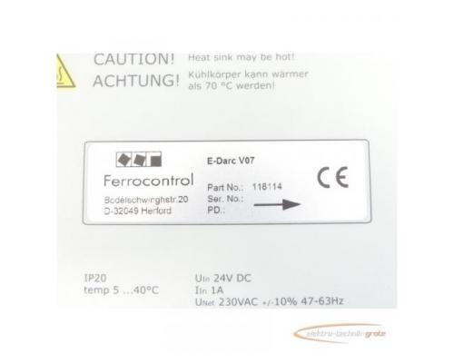 Ferrocontrol E-Darc V07 - 118114 - Antriebsregler SN:DPUB1E5112519317 - Bild 6