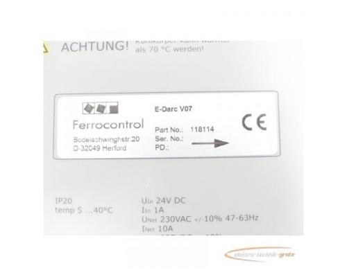 Ferrocontrol E-Darc V07 - 118114 - Antriebsregler SN:DPUB107140788608 - Bild 6