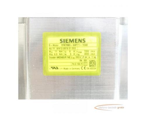 Siemens 1FK7063-5AF71-1EA0 Synchronservomotor SN:YFWN13997601003 - Bild 4
