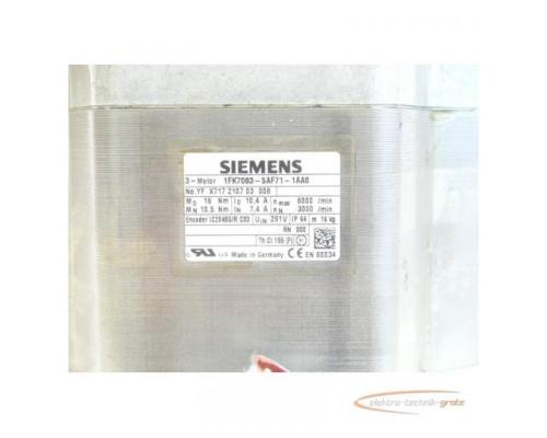 Siemens 1FK7083-5AF71-1AA0 Synchronservomotor SN:YFX717210703008 - Bild 4
