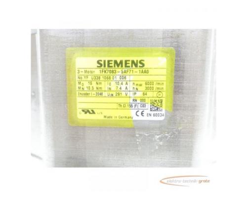 Siemens 1FK7083-5AF71-1AA0 Synchronservomotor SN:YFU338106801006 - Bild 4