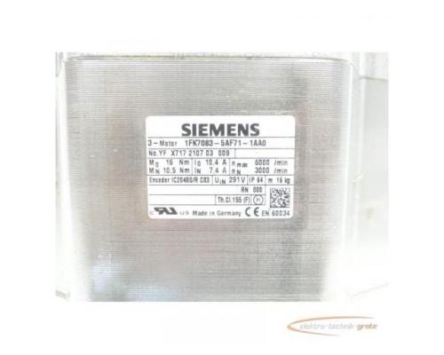 Siemens 1FK7083-5AF71-1AA0 Synchronservomotor SN:YFX717210703009 - Bild 4