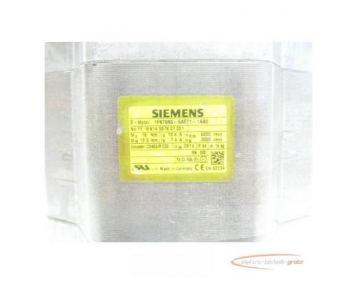 Siemens 1FK7083-5AF71-1AA0 Synchronservomotor SN:YFWN14557801001 - Bild 4