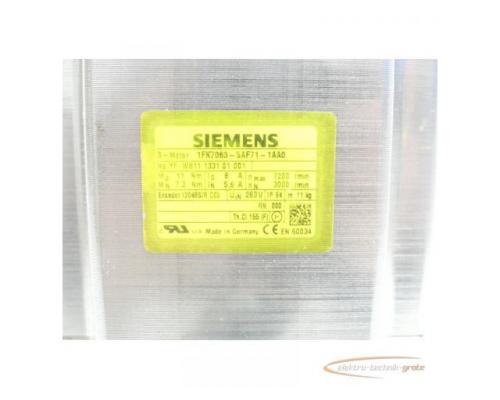 Siemens 1FK7063-5AF71-1AA0 Synchronservomotor SN:YFW611133101001 - Bild 4