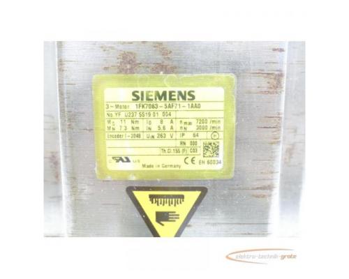 Siemens 1FK7063-5AF71-1AA0 Synchronservomotor SN:YFU237551901004 - Bild 4