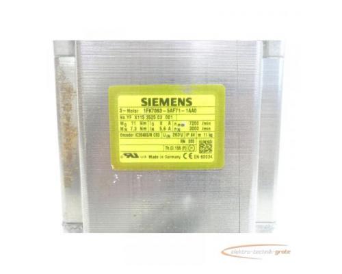 Siemens 1FK7063-5AF71-1AA0 Synchronservomotor SN:YFX115352503001 - Bild 4