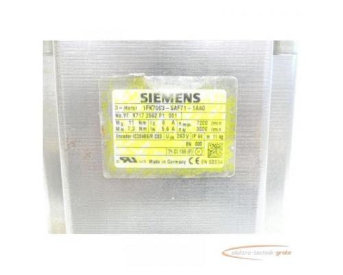 Siemens 1FK7063-5AF71-1AA0 Synchronservomotor SN:YFX717256201001 - Bild 4