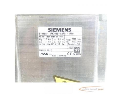 Siemens 1FK7063-5AF71-1AA0 Synchronservomotor SN:YFT834848401001 - Bild 4