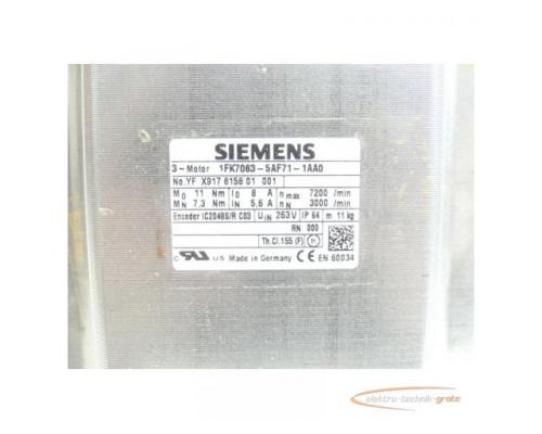 Siemens 1FK7063-5AF71-1AA0 Synchronservomotor SN:YFX917815801001 - Bild 4