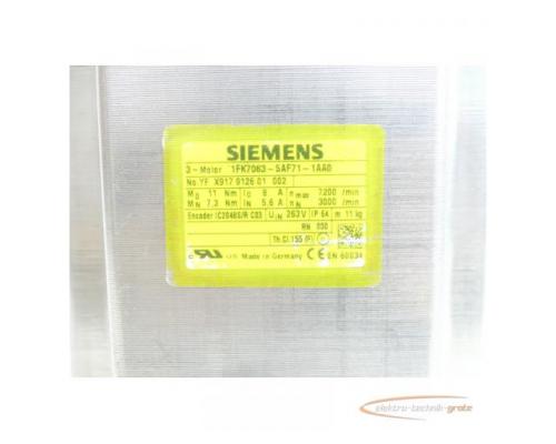 Siemens 1FK7063-5AF71-1AA0 Synchronservomotor SN:YFX917912601002 - Bild 4