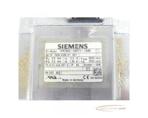 Siemens 1FK7042-5AF71-1AA0 Synchronservomotor SN:YFT634028001001 - Bild 4