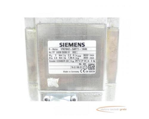 Siemens 1FK7042-5AF71-1AA0 Synchronservomotor SN:YFU639593801002 - Bild 4
