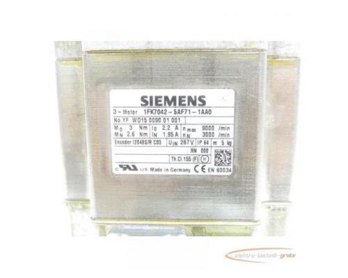 Siemens 1FK7042-5AF71-1AA0 Synchronservomotor SN:YFWD15009001001 - Bild 4