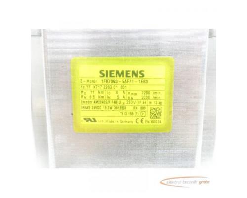 Siemens 1FK7063-5AF71-1EB0 Synchronservomotor SN:YFX717226301001 - Bild 4
