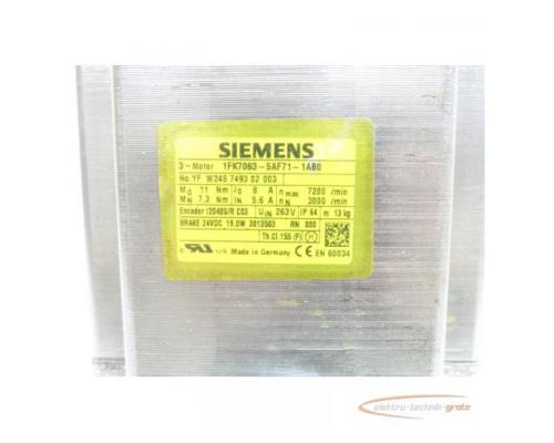 Siemens 1FK7063-5AF71-1AB0 Synchronservomotor SN:YFW249749302003 - Bild 4