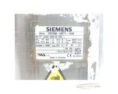 Siemens 1FK7083-5AF71-1AA0 Synchronservomotor SN:YFUD42104603022 - Bild 4
